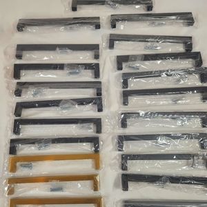 Ravinte 18 Matte Black Cabinet Handles and 3 Gold. 8 inch New in Box with Screws